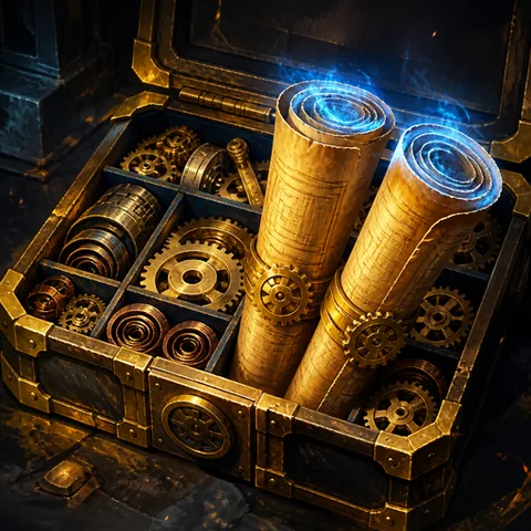 Gear Cache, a common Clockwright card