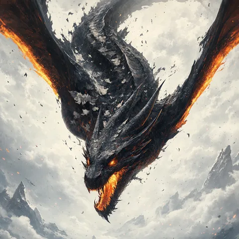 Ashfall Wyrm, a epic Emberward card