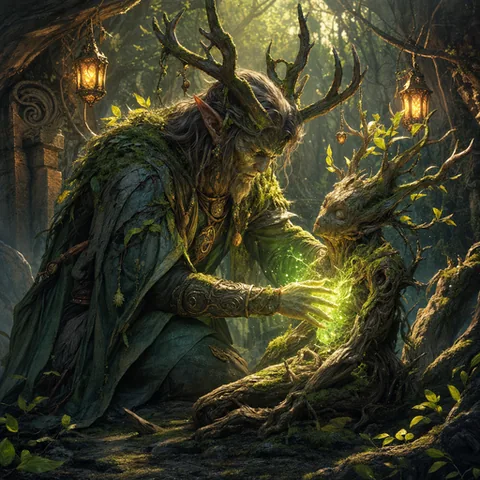 Grove Mender, a rare Verdant card