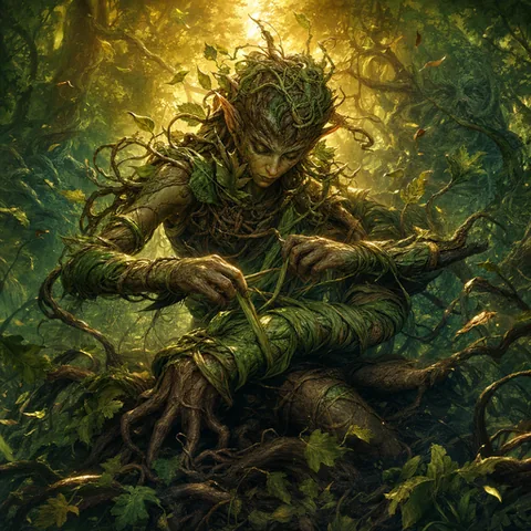 Rootweaver, a common Verdant card
